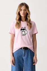 Karl Lagerfeld tricou pentru femei, din bumbac IKON SKETCH 99KK-TSD11L_30X (A1W17128)
