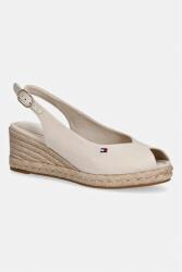 Tommy Hilfiger sandale wedges pentru femei MID WEDGE ESPAD SLINGBACK PPY2-OBD03A_01X (FW0FW09228)