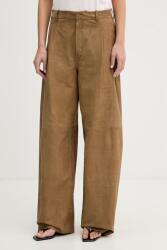 Gestuz pantaloni wide leg pentru femei din piele PPY2-SPD0JT_80X (10911115)