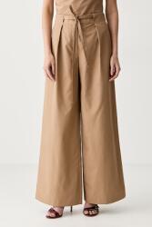 Karl Lagerfeld pantaloni wide leg pentru femei din bumbac 9BY2-SPDZOH_02X (B3W10084)