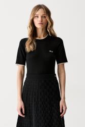 Karl Lagerfeld tricou basic pentru femei din lână 9BY2-SWDZP0_99X (B3W18039)