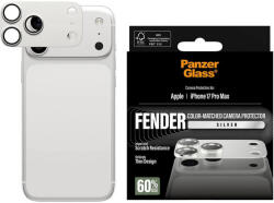PanzerGlass Protecție lentilă Fender pentru iPhone 17 Pro Max, Argintiu, PanzerGlass