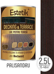 Estetik Clasic Lac pentru lemn ESTETIK DECKING&TERRACE 2.5L PALISANDRU podele si terase