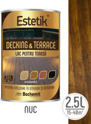 Estetik Clasic Lac pentru lemn ESTETIK DECKING&TERRACE 2.5L NUC podele si terase
