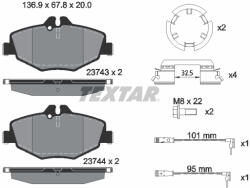 TEXTAR Set placute frana TEXTAR 2374303 (2374303) - turbochic
