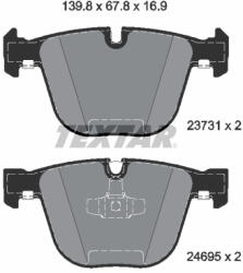TEXTAR Set placute frana TEXTAR 2373101 (2373101) - turbochic