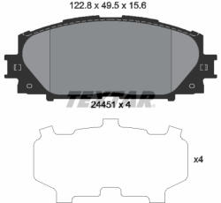 TEXTAR Set placute frana TEXTAR 2445101 (2445101) - turbochic