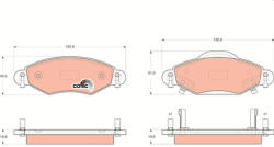 TRW Set placute frana fata TRW GDB3324 (GDB3324)