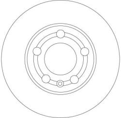 TRW Disc frana fata TRW DF4253 (DF4253)