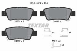 TEXTAR Set placute frana TEXTAR 2463501 (2463501) - turbochic