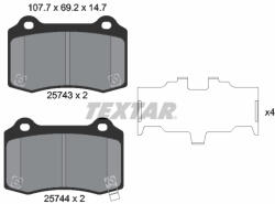 TEXTAR Set placute frana TEXTAR 2574301 (2574301) - turbochic