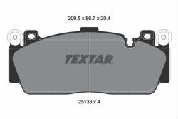 TEXTAR Set placute frana TEXTAR 2513301 (2513301) - turbochic