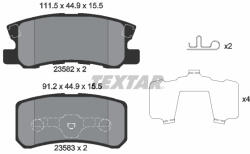 TEXTAR Set placute frana TEXTAR 2358202 (2358202) - turbochic