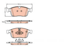 TRW Set placute frana fata TRW GDB2146 (GDB2146)