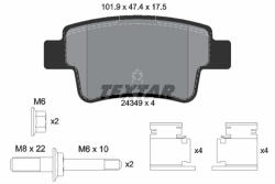 TEXTAR Set placute frana TEXTAR 2434903 (2434903) - turbochic