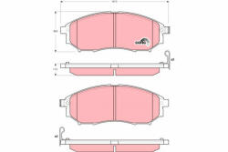 TRW Set placute frana fata TRW GDB3392 (GDB3392)