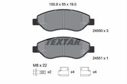 TEXTAR Set placute frana TEXTAR 2455001 (2455001) - turbochic