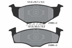 TEXTAR Set placute frana TEXTAR 2186601 (2186601) - turbochic