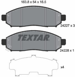 TEXTAR Set placute frana TEXTAR 2422701 (2422701) - turbochic
