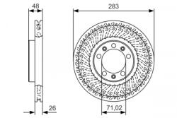 Bosch Disc frana fata BOSCH 0986479C33 (0986479C33)