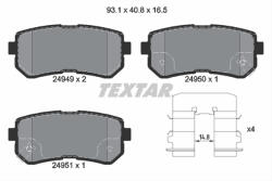 TEXTAR Set placute frana TEXTAR 2494901 (2494901)