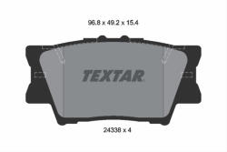 TEXTAR Set placute frana TEXTAR 2433801 (2433801) - turbochic