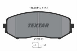 TEXTAR Set placute frana TEXTAR 2434601 (2434601) - turbochic