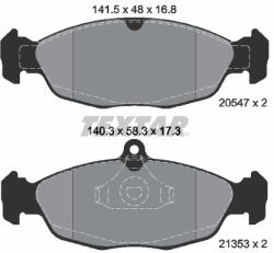 TEXTAR Set placute frana TEXTAR 2054701 (2054701) - turbochic