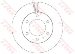 TRW Disc frana fata TRW DF6812S (DF6812S)