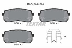 TEXTAR Set placute frana TEXTAR 2459901 (2459901) - turbochic