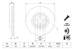 Bosch Disc frana BOSCH 0986479J41 (0986479J41)
