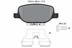 TEXTAR Set placute frana TEXTAR 2376002 (2376002) - turbochic