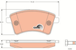 TRW Set placute frana fata TRW GDB1785 (GDB1785)