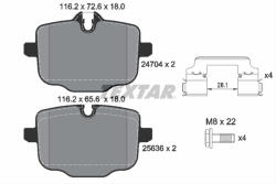 TEXTAR Set placute frana TEXTAR 2470401 (2470401) - turbochic