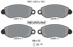 TEXTAR Set placute frana TEXTAR 2357701 (2357701) - turbochic