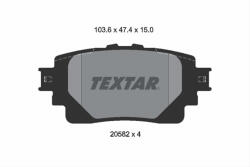 TEXTAR Set placute frana TEXTAR 2058201 (2058201) - turbochic