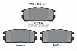 TEXTAR Set placute frana TEXTAR 2449801 (2449801) - turbochic