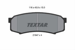 TEXTAR Set placute frana TEXTAR 2194701 (2194701) - turbochic