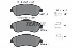 TEXTAR Set placute frana TEXTAR 2463801 (2463801) - turbochic