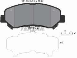 TEXTAR Set placute frana TEXTAR 2520201 (2520201) - turbochic