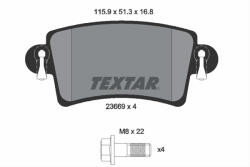 TEXTAR Set placute frana TEXTAR 2366901 (2366901) - turbochic