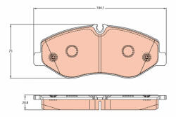 TRW Set placute frana fata TRW GDB2103 (GDB2103)
