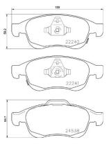 Brembo Set placute frana frana disc BREMBO P23165 (P23165)