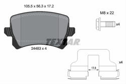 TEXTAR Set placute frana TEXTAR 2448301 (2448301) - turbochic