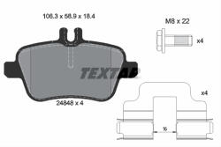 TEXTAR Set placute frana TEXTAR 2484803 (2484803) - turbochic
