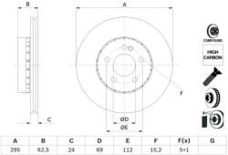 Bosch Disc frana BOSCH 0986479H45 (0986479H45)