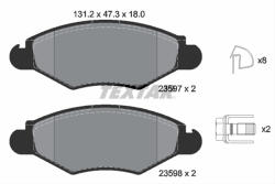 TEXTAR Set placute frana TEXTAR 2359703 (2359703) - turbochic
