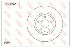TRW Disc frana fata TRW DF8052 (DF8052)
