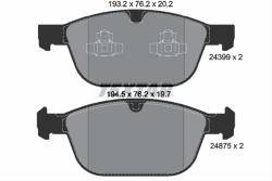 TEXTAR Set placute frana TEXTAR 2439901 (2439901) - turbochic