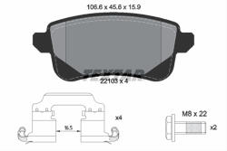 TEXTAR Set placute frana TEXTAR 2210301 (2210301) - turbochic